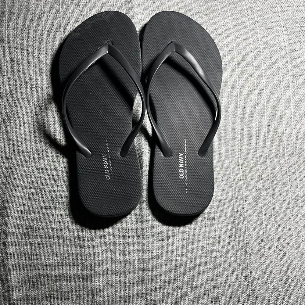 Mango Black Flip Flops for Men